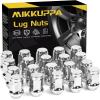imageMIKKUPPA 1220 Lug Nuts  Replacement for 19872018 Jeep Wrangler JK 20022012 Jeep Liberty 19932010 Jeep Grand Cherokee Aftermarket Wheel  20pcs Black Closed End Solid Lug NutsSilver