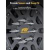 imageMIKKUPPA 14mm x 15 Wheel Spike Lug Nuts 24pcs M14x15 Lug Nut ConeConical Bulge Seat Black Closed End Nuts with 1 Socket Key Replacement for Chevy Silverado GMC Dodge Ram Ford F150Chrome Spike Lug Nuts M14x15