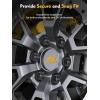 imageMIKKUPPA 16PCS M12x15 Lug Nuts Black Spline Drive 17mm Hex ATV Tire Nuts Includes Socket Key Tool Replacement for Polaris Ranger RZR Honda CanAm Pioneer Maverick X3 Talon Outlander CivicBlack