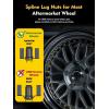imageMIKKUPPA 16PCS M12x15 Lug Nuts Black Spline Drive 17mm Hex ATV Tire Nuts Includes Socket Key Tool Replacement for Polaris Ranger RZR Honda CanAm Pioneer Maverick X3 Talon Outlander CivicBlack