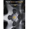 imageMIKKUPPA 16PCS M12x15 Lug Nuts Black Spline Drive 17mm Hex ATV Tire Nuts Includes Socket Key Tool Replacement for Polaris Ranger RZR Honda CanAm Pioneer Maverick X3 Talon Outlander CivicBlack