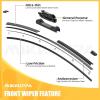 imageMIKKUPPA 16quot Front Windshield Wiper Blades UJ hook AllSeason Silent Windshield Window Wipers OEM Quality for Original Equipment Replacement202012 fit for 20082012 Ford Escape