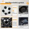 imageMIKKUPPA 20pcs M14X15 Black Lug Nuts  180quot 45mm Height 78quot Hex Replacement for Toyota Sequoia Landcruiser Tundra Lexus LX 5 Lug