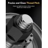 imageMIKKUPPA 24pcs M14X15 Open End Lug Nuts  Replacement for 19992018 Cadillac Escalade 20042016 SRX 19952018 Chevy Tahoe 20092018 Traverse 19972018 Ford Expedition 19922018 GMC YukonBlack
