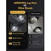 imageMIKKUPPA 91618 Lug Nuts  Replacement for 20052011 Dodge Dakota 20042009 Durango 20042009 RAM 1500 19942010 RAM 2500 20032010 RAM 3500 Aftermarket Wheel 24pcs Black Closed End Lug NutsSilver