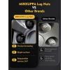 imageMIKKUPPA 91618 Lug Nuts  Replacement for 20052011 Dodge Dakota 20042009 Durango 20042009 RAM 1500 19942010 RAM 2500 20032010 RAM 3500 Aftermarket Wheel 24pcs Black Closed End Lug NutsBlack