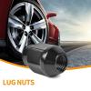 imageMIKKUPPA 91618 OnePiece Chrome OEM Factory Style Large Acorn Seat Lug Nuts Replacement for 20042009 Dodge Durango 20062010 Dodge Dakota 20022010 Dodge Ram 1500 Factory WheelsBlack Lug Nuts