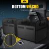 imageMIKKUPPA Car Trunk Organizer  70L Collapsible Trunk Organizer for Groceries Car Storage Organizers for SUV Auto Truck Van with Non Slip Bottom BlackBlack