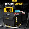 imageMIKKUPPA Car Trunk Organizer  70L Collapsible Trunk Organizer for Groceries Car Storage Organizers for SUV Auto Truck Van with Non Slip Bottom BlackBlack