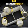 imageMIKKUPPA Car Trunk Organizer  70L Collapsible Trunk Organizer for Groceries Car Storage Organizers for SUV Auto Truck Van with Non Slip Bottom BlackWhite