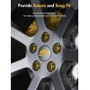 imageMIKKUPPA M12x15 Lug Nuts  Replacement for 19942013 Chevy Impala 19982022 Honda AccordCRVCivic 20032008 Honda Pilot Aftermarket Wheel  20pcs Closed End Spline Lug NutsGold