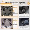 imageMIKKUPPA M12x15 Lug Nuts  Replacement for 19942013 Chevy Impala 19982022 Honda AccordCRVCivic 20032008 Honda Pilot Aftermarket Wheel  20pcs Closed End Spline Lug NutsMatte Black