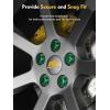 imageMIKKUPPA M12x15 Lug Nuts  Replacement for 19942013 Chevy Impala 19982022 Honda AccordCRVCivic 20032008 Honda Pilot Aftermarket Wheel  20pcs Closed End Spline Lug NutsGreen