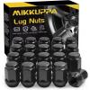 imageMIKKUPPA M12x15 Lug Nuts  Replacement for 20062020 Ford Fusion 20002019 Focus 20012023 Escape Aftermarket Wheel  20pcs Chrome Closed End Lug NutsBlack