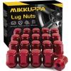 imageMIKKUPPA M12x15 Lug Nuts  Replacement for 20062020 Ford Fusion 20002019 Focus 20012023 Escape Aftermarket Wheel  20pcs Chrome Closed End Lug NutsRed