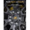 imageMIKKUPPA M12x15 Lug Nuts  Replacement for 20062020 Ford Fusion 20002019 Focus 20012023 Escape Aftermarket Wheel  20pcs Chrome Closed End Lug NutsSilver