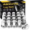 imageMIKKUPPA M12x15 Mag Lug Nuts  Replacement for Toyota Avalon Camry Corolla Highlander RAV4 Sienna Matrix Prius Venza Crown OEM Factory Wheels Chrome 20pcs Tire Nuts with WasherSilver