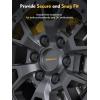 imageMIKKUPPA M12x15 Mag Lug Nuts  Replacement for Toyota Avalon Camry Corolla Highlander RAV4 Sienna Matrix Prius Venza Crown OEM Factory Wheels Chrome 20pcs Tire Nuts with WasherBlack