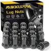imageMIKKUPPA M12x15 Mag Lug Nuts  Replacement for Toyota Avalon Camry Corolla Highlander RAV4 Sienna Matrix Prius Venza Crown OEM Factory Wheels Chrome 20pcs Tire Nuts with WasherBlack
