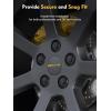 imageMIKKUPPA M12x15 Mag Lug Nuts  Replacement for Toyota Avalon Camry Corolla Highlander RAV4 Sienna Matrix Prius Venza Crown OEM Factory Wheels Chrome 20pcs Tire Nuts with WasherBlack