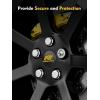 imageMIKKUPPA M12x15 Wheel Locking Lug Nuts Chrome 15quot Length Cone Seat Wheel Tire Lock Nuts Set with 2 Socket Key  Set of 6M12x15
