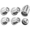 imageMIKKUPPA M12x15 Wheel Locking Lug Nuts Chrome 15quot Length Cone Seat Wheel Tire Lock Nuts Set with 2 Socket Key  Set of 6M12x15