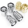 imageMIKKUPPA M12x15 Wheel Locking Lug Nuts Chrome 15quot Length Cone Seat Wheel Tire Lock Nuts Set with 2 Socket Key  Set of 6M12x15