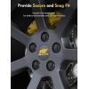 imageMIKKUPPA M12x15 Wheel Lug Nuts Replacement for 20062017 Jeep Compass 20072017 Patriot 20102019 Chevy Cruze 20162024 Malibu Aftermarket Wheel 138quot Height Chrome 20PCS Closed End Tire Nuts Black