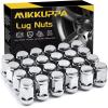 imageMIKKUPPA M12x15 Wheel Lug Nuts Replacement for 20062017 Jeep Compass 20072017 Patriot 20102019 Chevy Cruze 20162024 Malibu Aftermarket Wheel 138quot Height Chrome 20PCS Closed End Tire Nuts Silver