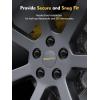 imageMIKKUPPA M12x15 Wheel Lug Nuts Replacement for 20062017 Jeep Compass 20072017 Patriot 20102019 Chevy Cruze 20162024 Malibu Aftermarket Wheel 138quot Height Chrome 20PCS Closed End Tire Nuts Black