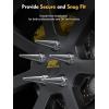imageMIKKUPPA M14 x 15 Wheel Spike Lug Nuts 24PCS Red M14x15 Lug Nut ConeConical Bulge Seat Red Closed End Nuts with 1 Socket Key Replacement for Chevy Silverado Aftermarket WheelChrome