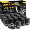 imageMIKKUPPA M14x15 Lug Nuts  OnePiece Chrome OEM Factory Style Large Acorn Seat Lug Nuts 78quot Hex Replacement for Most Chrysler Dodge Jeep Ram Vehicles 24pcs Replace OEM 611330Black