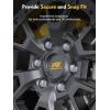 imageMIKKUPPA M14x15 Lug Nuts  Replacement for Chevy Silverado Ford GMC Aftermarket Wheel  24pcs Chrome Seat Wide 23mm Closed End Bulge Acorn OnePiece Wheel Tire Lug NutSilver