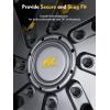 imageMIKKUPPA M14x15 Wheel Lug Nut  Replacement for Chevy Silverado 1500 2500 GMC Ford Ram Aftermarket Wheel  32pcs Black Closed End Lug Nuts with 1 Socket KeyBlack
