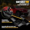 imageMIKKUPPA Wheel Well Storage Bin Cargo Tray Rear Trunk Organizer Compatible with 20182023 Jeep Wrangler JL JLU Interior Storage Accessories Left ampamp Right Side BlackLeft  Right Side