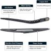 imageRear Wiper Arm Blade Compatible with 20042009 Dodge Durango 20072009 Chrysler Aspen  MIKKUPPA Back Windshield Wiper Assembly Replacement  All Season Natural Rubber Cleaning WindowReplacement for Volvo XC60 20122017