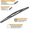 imageRear Wiper Arm Blade Compatible with 20042009 Dodge Durango 20072009 Chrysler Aspen  MIKKUPPA Back Windshield Wiper Assembly Replacement  All Season Natural Rubber Cleaning WindowReplacement for Honda CRV 20072011