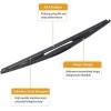 imageRear Wiper Arm Blade Compatible with 20042009 Dodge Durango 20072009 Chrysler Aspen  MIKKUPPA Back Windshield Wiper Assembly Replacement  All Season Natural Rubber Cleaning WindowReplacement for Honda CRV 20072011
