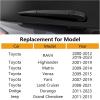 imageRear Wiper Arm Blade Replacement for 20002012 Toyota RAV4  MIKKUPPA Back Windshield Wiper Assembly Replacement  All Season Natural Rubber Cleaning WindowReplacement for Toyota Rav4 20002012