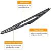 imageRear Wiper Arm Blade Replacement for 20002012 Toyota RAV4  MIKKUPPA Back Windshield Wiper Assembly Replacement  All Season Natural Rubber Cleaning WindowReplacement for Ford Edge 20072014