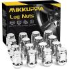 imageMIKKUPPA 1220 Lug Nuts  Replacement for 19872018 Jeep Wrangler JK 20022012 Jeep Liberty 19932010 Jeep Grand Cherokee Aftermarket Wheel  20pcs Black Closed End Solid Lug NutsSilver