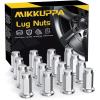imageMIKKUPPA 24PCS M14x15 Skinny Lug Nuts Chrome 19mm Hex 18quot Tall 23mm Wide Replacement for 19992022 Chevy Silverado 1500 20092022 Traverse 20072022 GMC Acadia Aftermarket WheelChrome