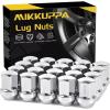 imageMIKKUPPA 24pcs M14x15 Lug Nuts  Replacement for 19992022 Silverado 1500 20012017 Chevy Tahoe 19992022 GMC Sierra 1500 20002022 GMC Yukon 78quot Hex Chrome OnePiece Closed End OEM Lug NutSilver