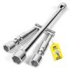 imageMIKKUPPA 4 Way Folding Lug Wrench  Universal 14 Inch Tire Cross Collapsible Tire Iron 4 Way Sliding Wheel Lug Nut Wrench for Cars Trucks SUVs and RVsFold Lug Wrench