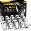 imageMIKKUPPA M12x15 Wheel Lug Nuts Replacement for 20062017 Jeep Compass 20072017 Patriot 20102019 Chevy Cruze 20162024 Malibu Aftermarket Wheel 138quot Height Chrome 20PCS Closed End Tire Nuts Chrome