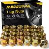 imageMIKKUPPA OEM M14x15 Lug Nuts  Replacement for 19992022 Chevy Silverado 1500 GMC Sierra 19882000 C1500 C2500 20012022 Chevy Tahoe 9591772 9595175 Open Factory Wheel Lug Nut 24PCS24 Pack