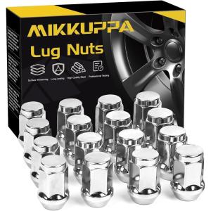 imageMIKKUPPA 1220 Lug Nuts  Replacement for 19872018 Jeep Wrangler JK 20022012 Jeep Liberty 19932010 Jeep Grand Cherokee Aftermarket Wheel  20pcs Black Closed End Solid Lug NutsSilver