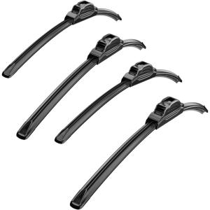 imageMIKKUPPA 16quot Front Windshield Wiper Blades UJ hook AllSeason Silent Windshield Window Wipers OEM Quality for Original Equipment Replacement16 Front Wiper Blade 4 pack