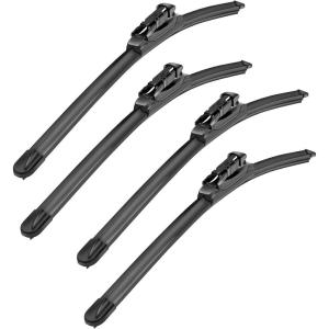 imageMIKKUPPA 16quot Front Windshield Wiper Blades UJ hook AllSeason Silent Windshield Window Wipers OEM Quality for Original Equipment Replacement19 Front Wiper Blade 4 pack