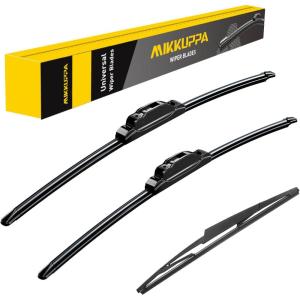 imageMIKKUPPA 16quot Front Windshield Wiper Blades UJ hook AllSeason Silent Windshield Window Wipers OEM Quality for Original Equipment Replacement222216 fit for Lincoln Navigator